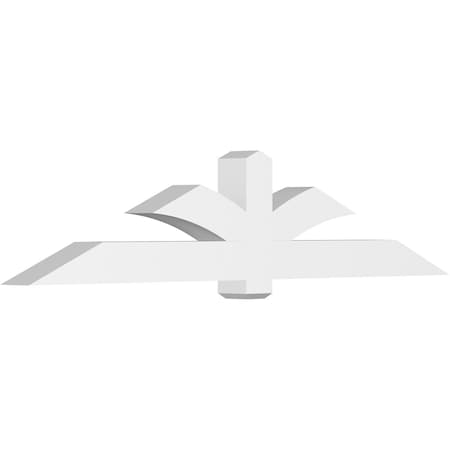 Ekena Millwork Redmond Architectural Grade PVC Gable Bracket, 96"W x 20"H x 6"D x 6"F, 5/12 Pitch GBP096X20X0606RED00